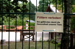 Füttern verboten