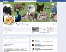 Der Tierpark ist auch bei Facebook