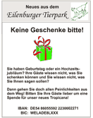 keine Geschenke