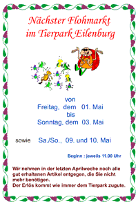 Auf zum Flohmarkt