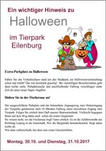 Parkplatzhinweis