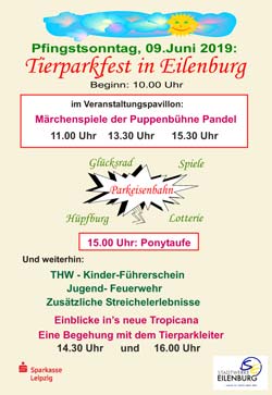 Tierparkfest am 9. Juni