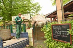 Arbeiten am Eingang