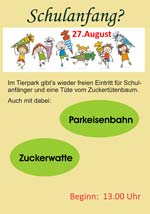 Plakat Schulanfang