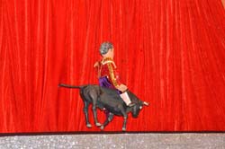 Auch der Torero ist voll in Aktion.
