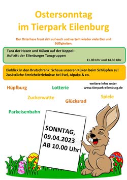 Ostersonntag im Eilenburger Tierpark