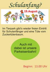 Plakat Schulanfang